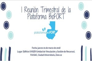 Invitación para la I Reunión Trimestral de la Plataforma BioFORT